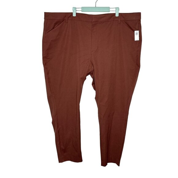 NWT Old Navy women's brown high rise pixie plus size 28 - Picture 1 of 12